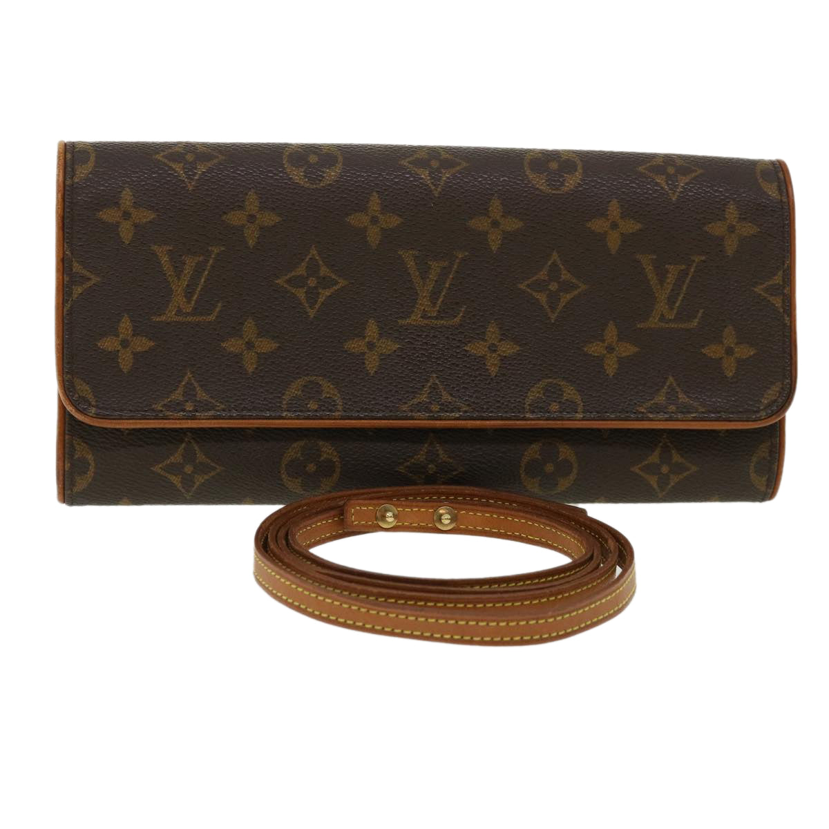 LOUIS VUITTON Monogram Pochette Twin GM Shoulder Bag M51852 LV Auth am3404