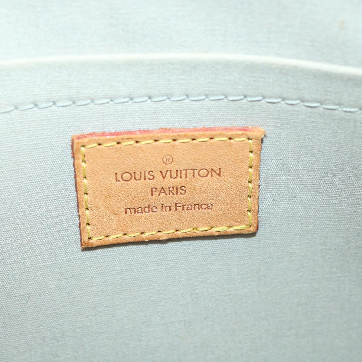 LOUIS VUITTON Monogram Vernis Rosewood Avenue Hand Bag Perle M93508 Auth am3438