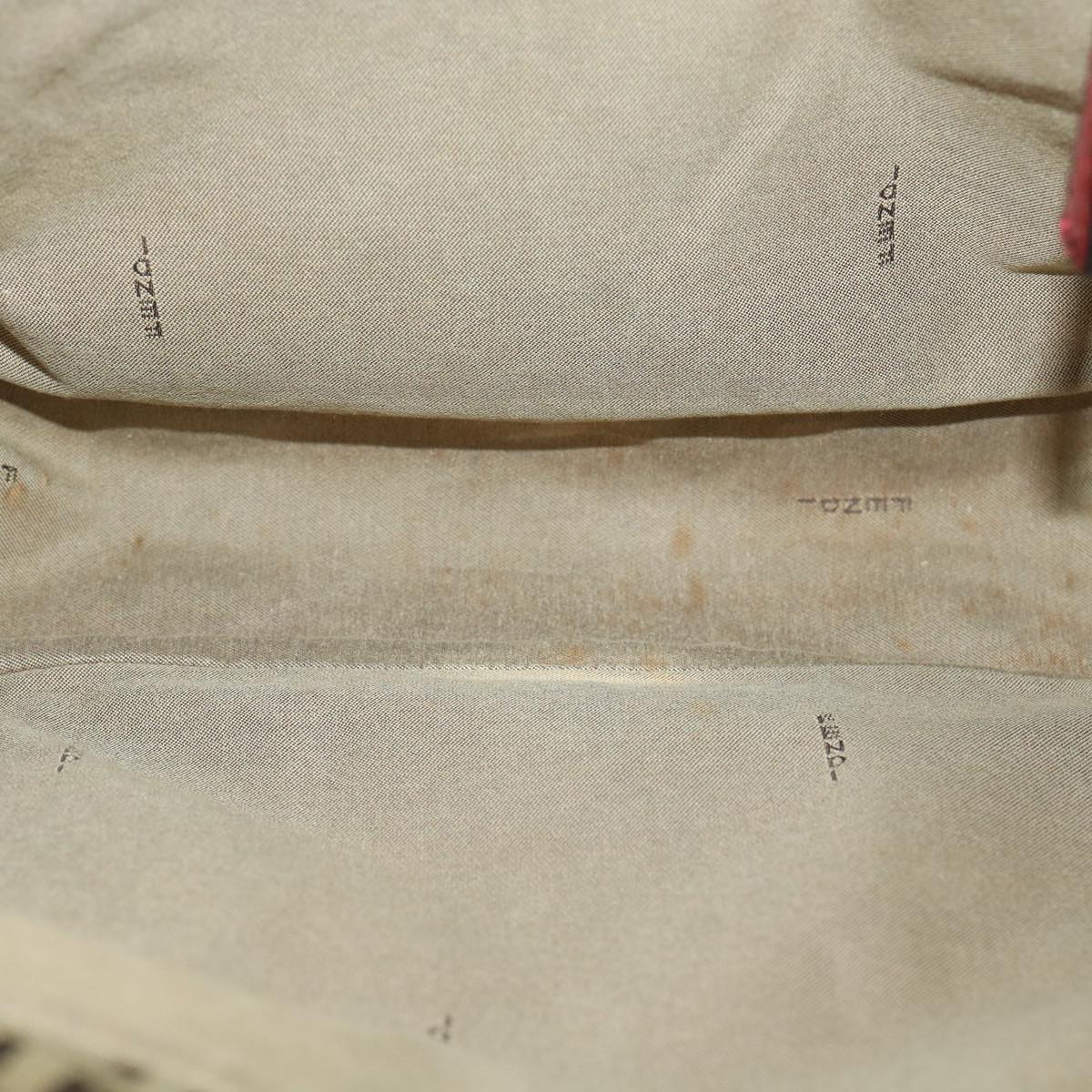 FENDI Zucchino Canvas Shoulder Bag Beige Auth am3439