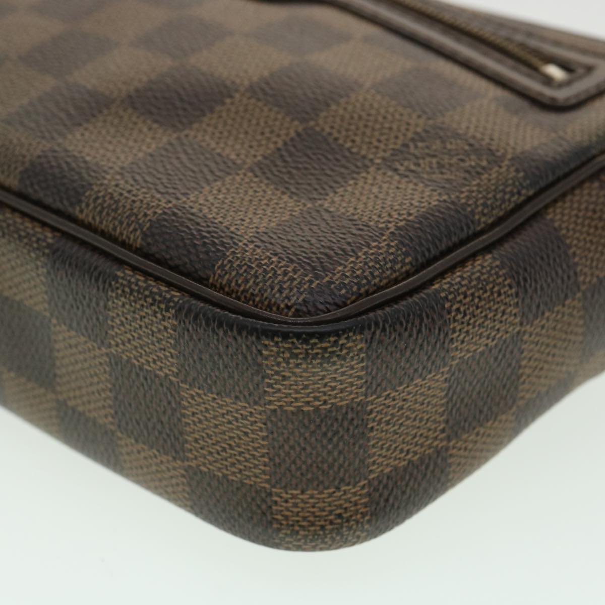 LOUIS VUITTON Damier Ebene Pochette Billets Macau Clutch Bag N61739 Auth am3450