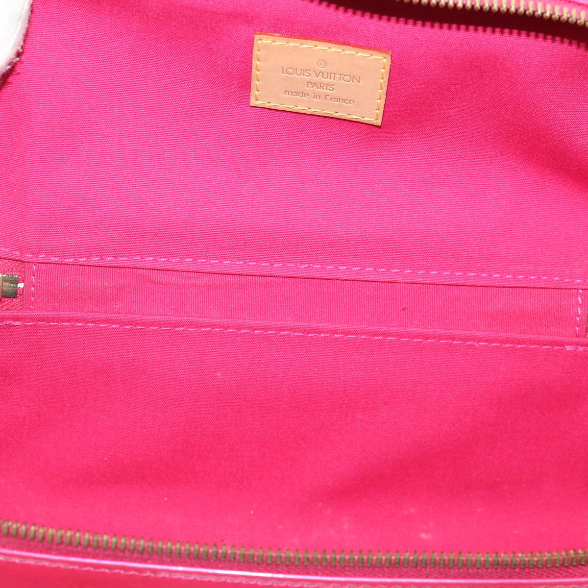 LOUIS VUITTON Vernis Sullivan Horizontal PM Hand Bag Fuchsia M91269 Auth am3453