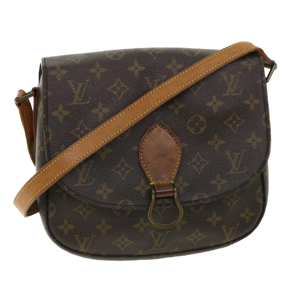 LOUIS VUITTON Monogram Saint Cloud GM Shoulder Bag M51242 LV Auth am3467