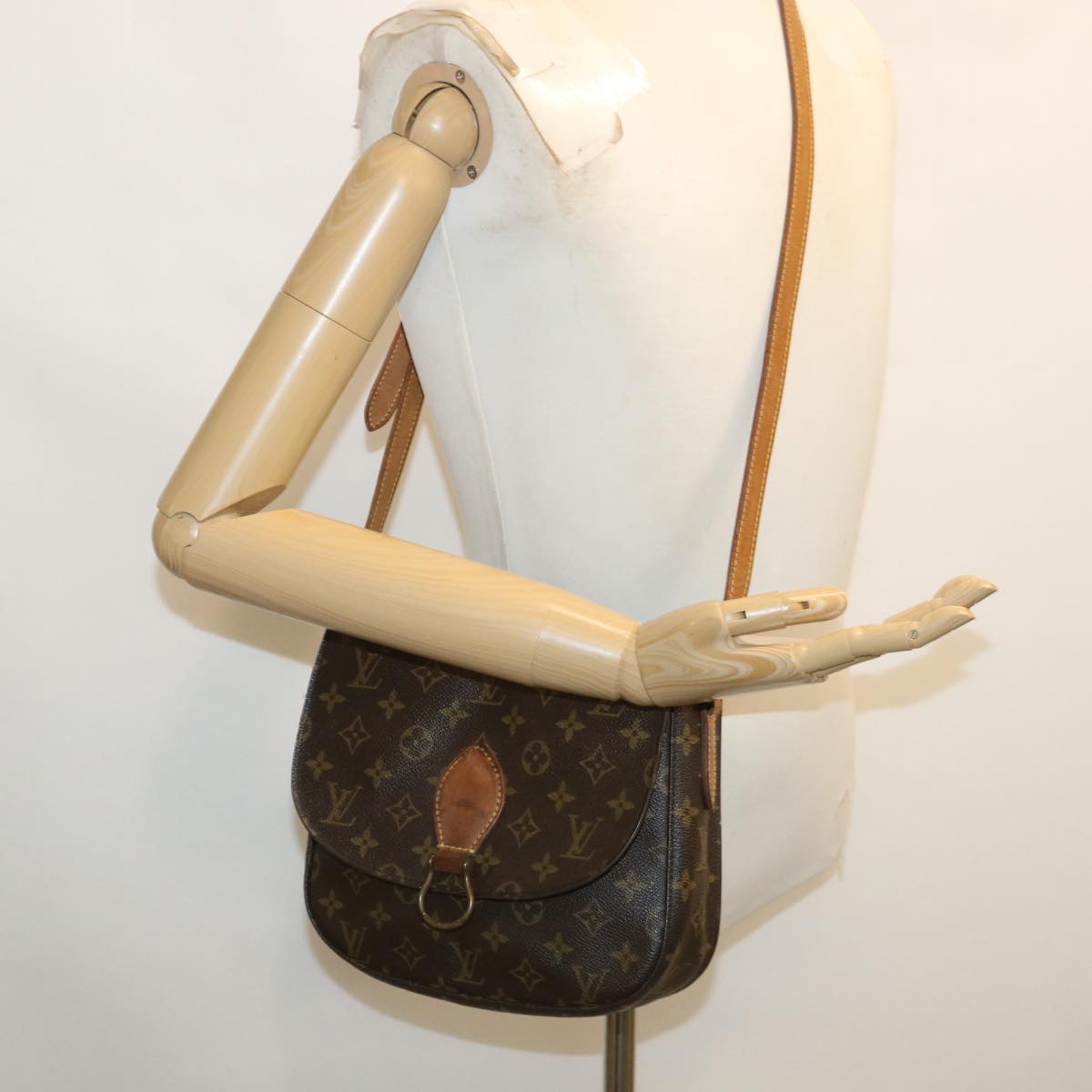 LOUIS VUITTON Monogram Saint Cloud GM Shoulder Bag M51242 LV Auth am3467