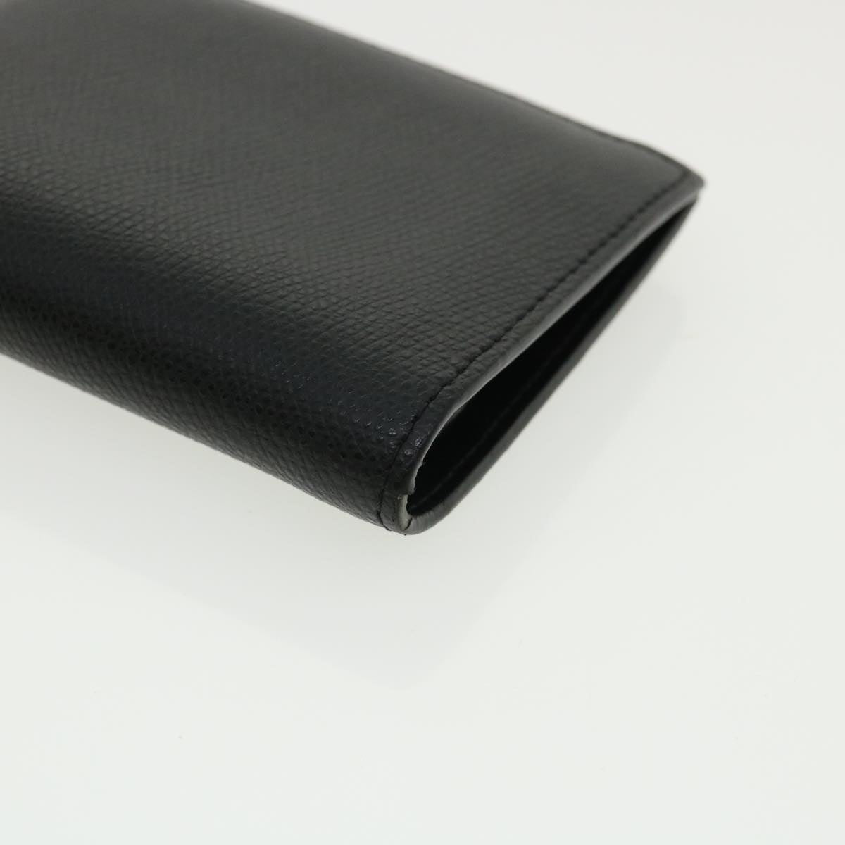 FENDI Wallet Leather Black Auth am3478