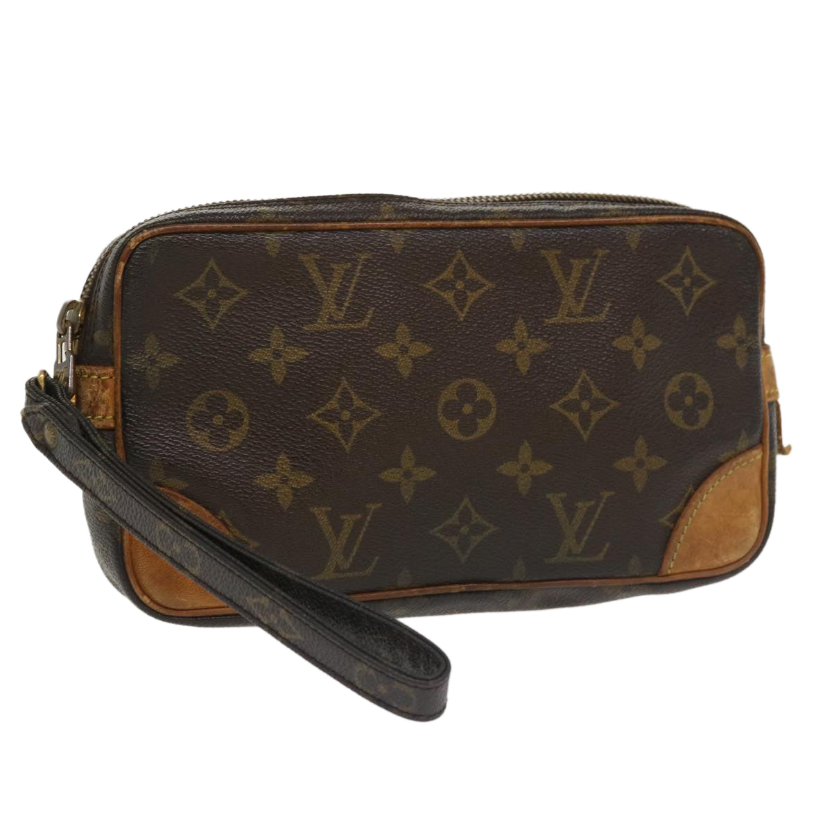 LOUIS VUITTON Monogram Marly Dragonne PM Clutch Bag M51827 LV Auth am3494