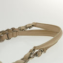 Christian Dior Trotter Canvas Chain Tote Bag PVC Leather Beige Auth am3502-8