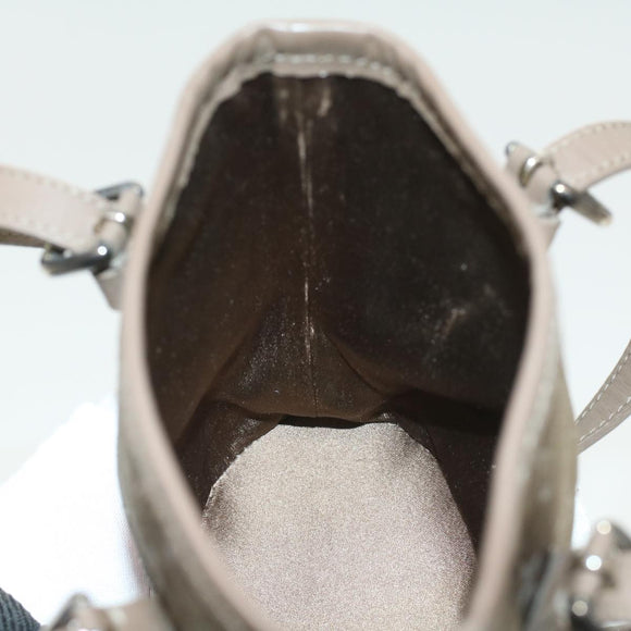 LOUIS VUITTON Monogram Satin Little bucket Hand Bag Beige M92145 LV Auth am3521A