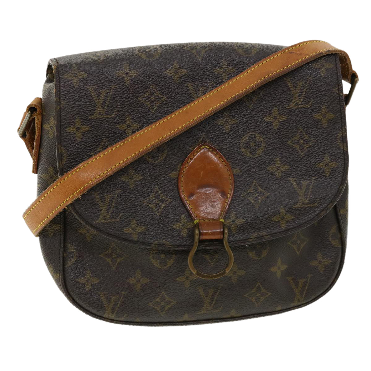 LOUIS VUITTON Monogram Saint Cloud GM Shoulder Bag M51242 LV Auth am3542