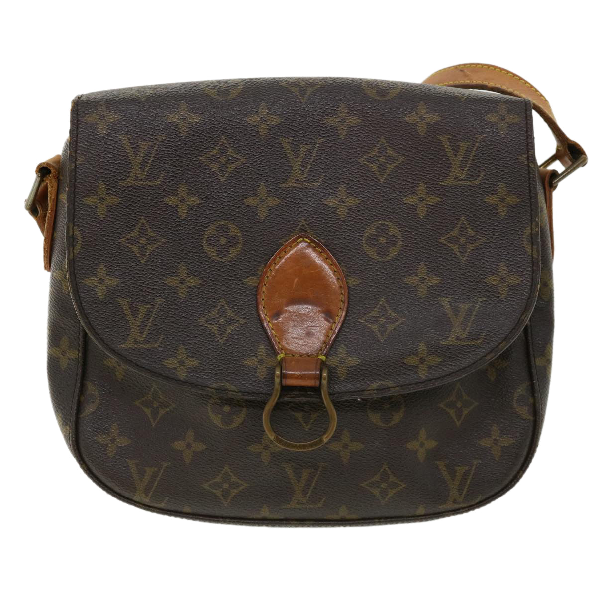 LOUIS VUITTON Monogram Saint Cloud GM Shoulder Bag M51242 LV Auth am3542