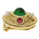 Christian Dior Earring metal Gold Auth am3562-12