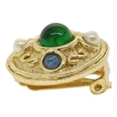 Christian Dior Earring metal Gold Auth am3562-14