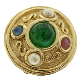 Christian Dior Earring metal Gold Auth am3562 - 0