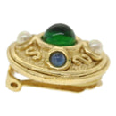 Christian Dior Earring metal Gold Auth am3562-6