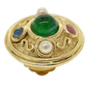 Christian Dior Earring metal Gold Auth am3562-7