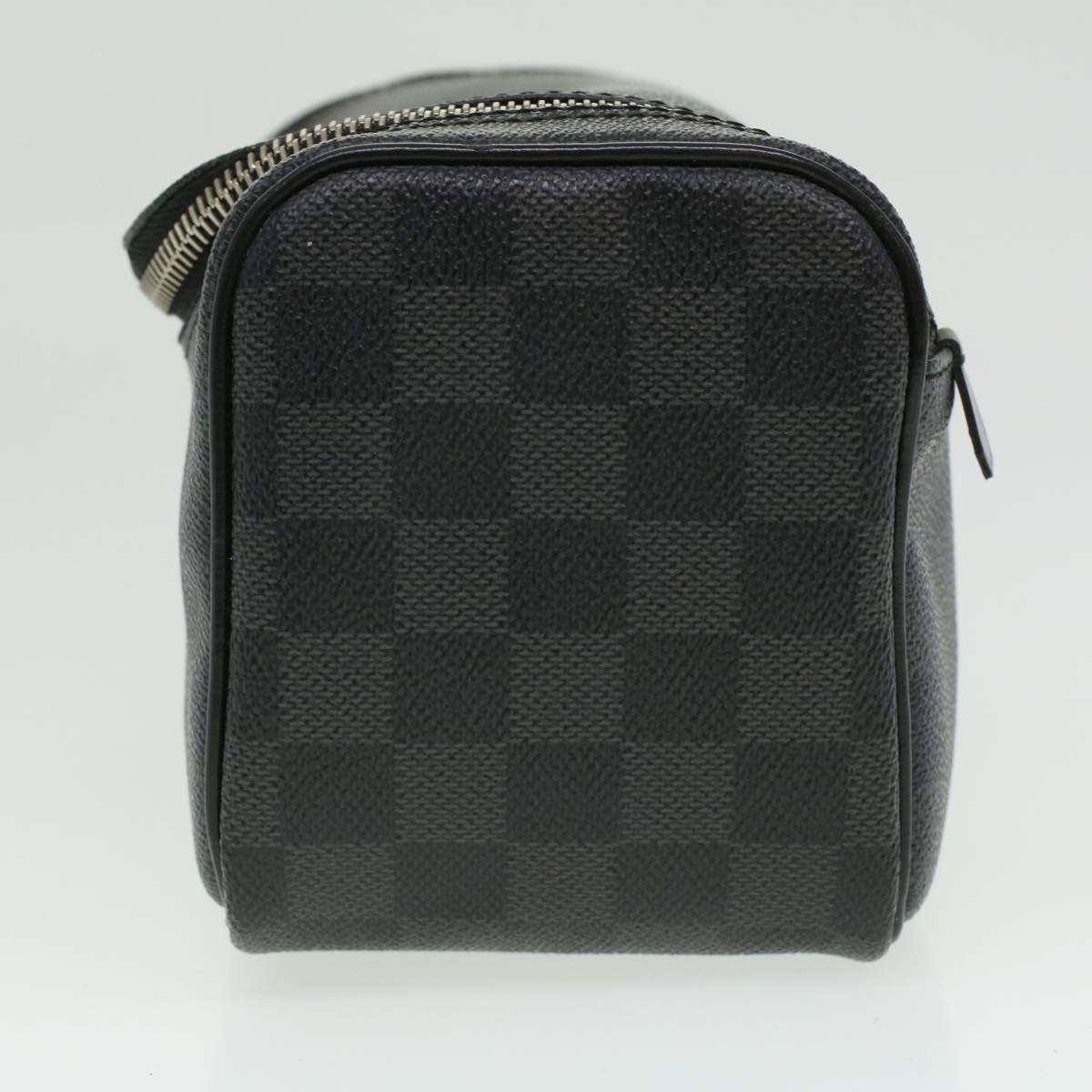 LOUIS VUITTON Damier Graphite Toiletry Pouch Clutch Bag N47625 LV Auth am3569