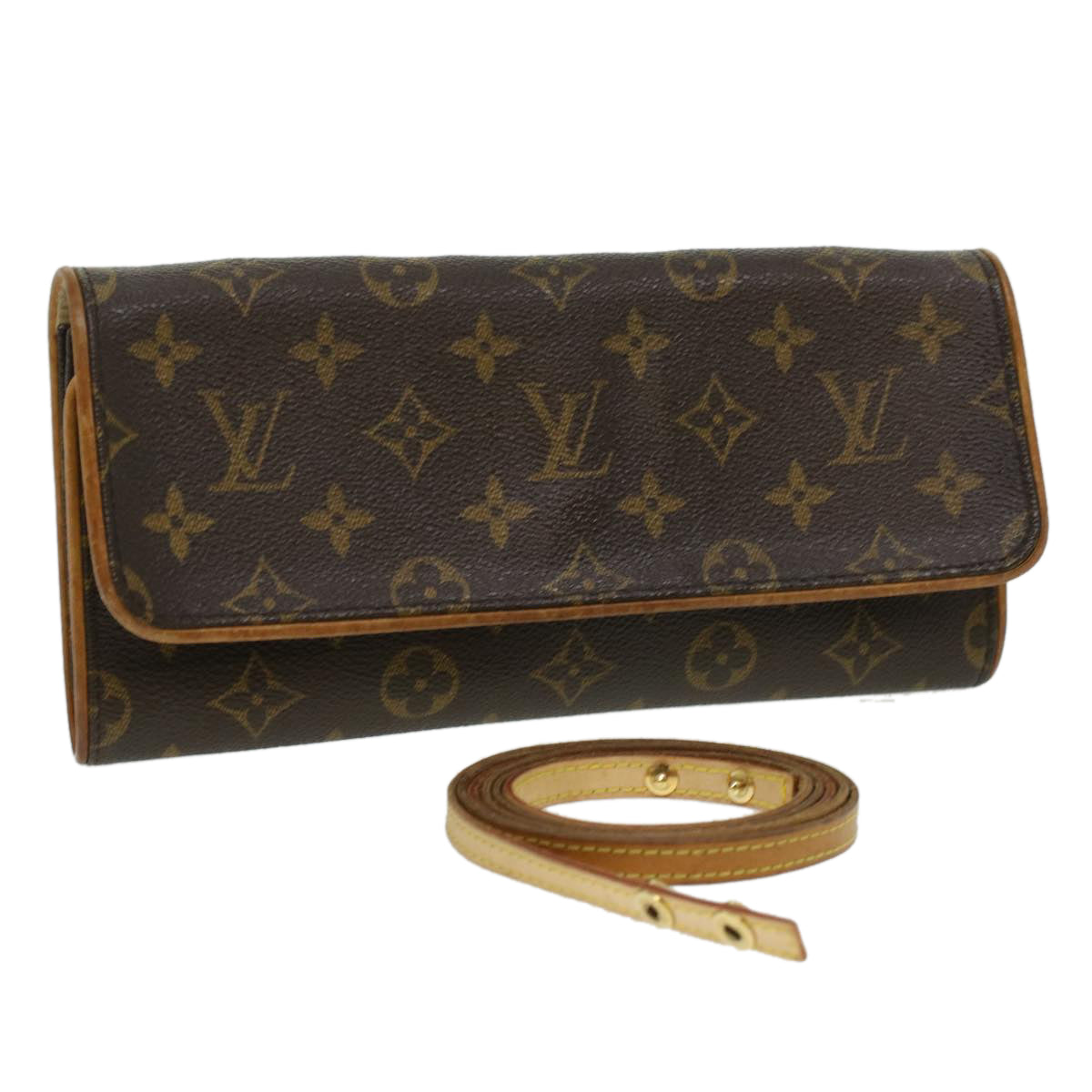 LOUIS VUITTON Monogram Pochette Twin GM Shoulder Bag M51852 LV Auth am3572