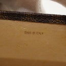 CELINE Macadam Canvas Hand Bag PVC Leather Brown Auth am3590-18