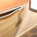 CELINE Macadam Canvas Hand Bag PVC Leather Brown Auth am3590-27