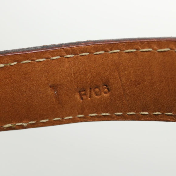 CELINE Macadam Canvas Hand Bag PVC Leather Brown Auth am3590