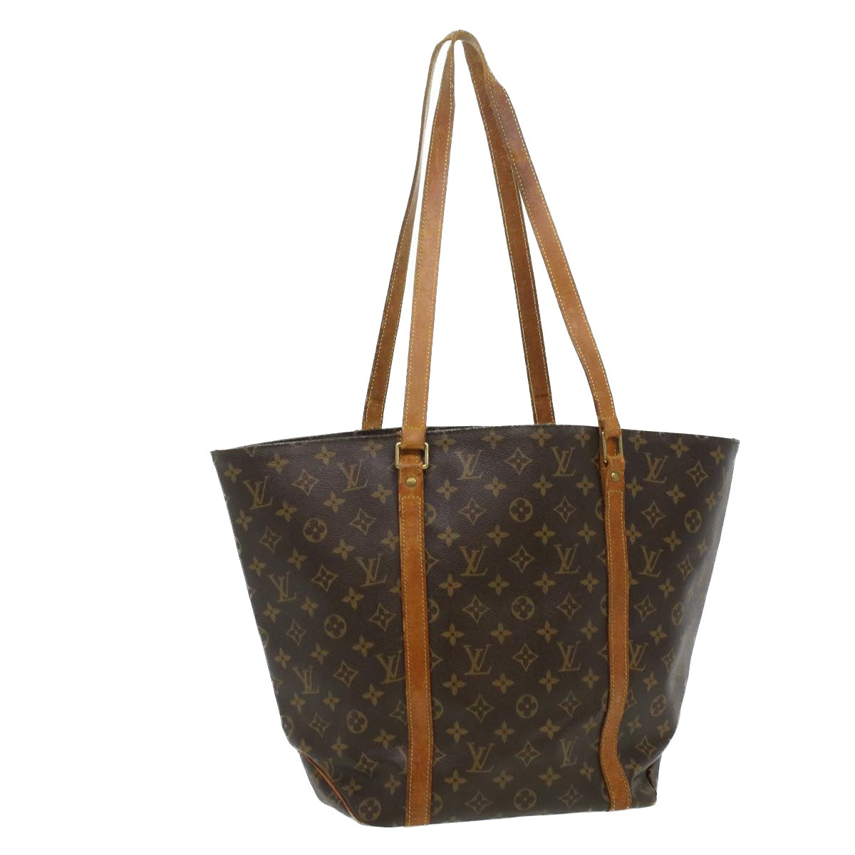 LOUIS VUITTON Monogram Sac Shopping Tote Bag M51108 LV Auth am3605