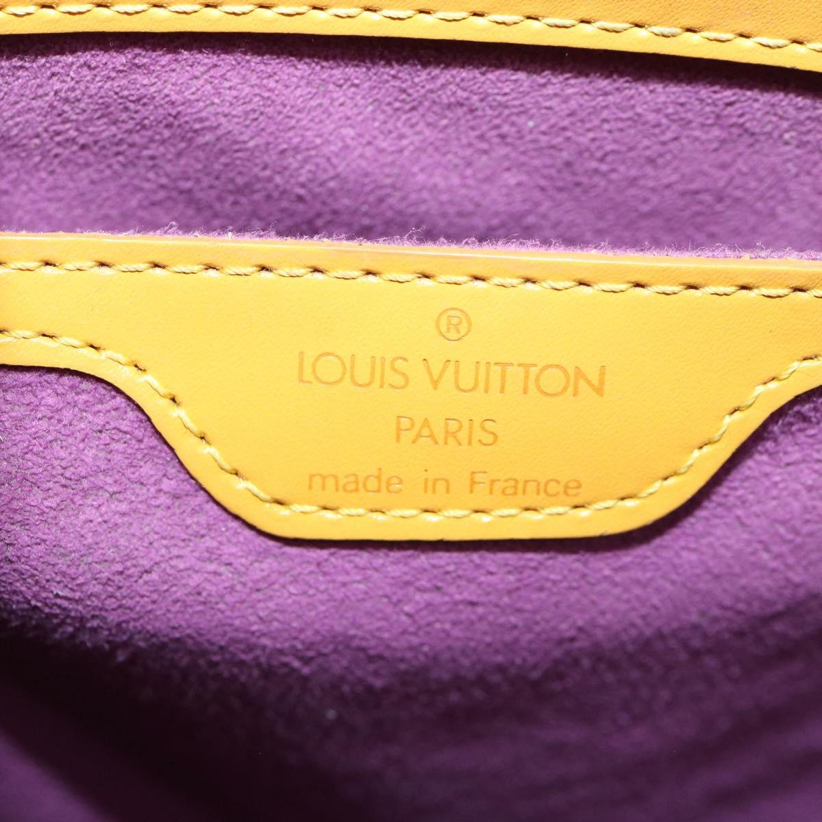 LOUIS VUITTON Epi Saint Jacques Hand Bag Yellow M52279 LV Auth am3608