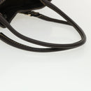 GUCCI GG Canvas Tote Bag Coated Canvas Beige Dark Brown Auth am3623-7