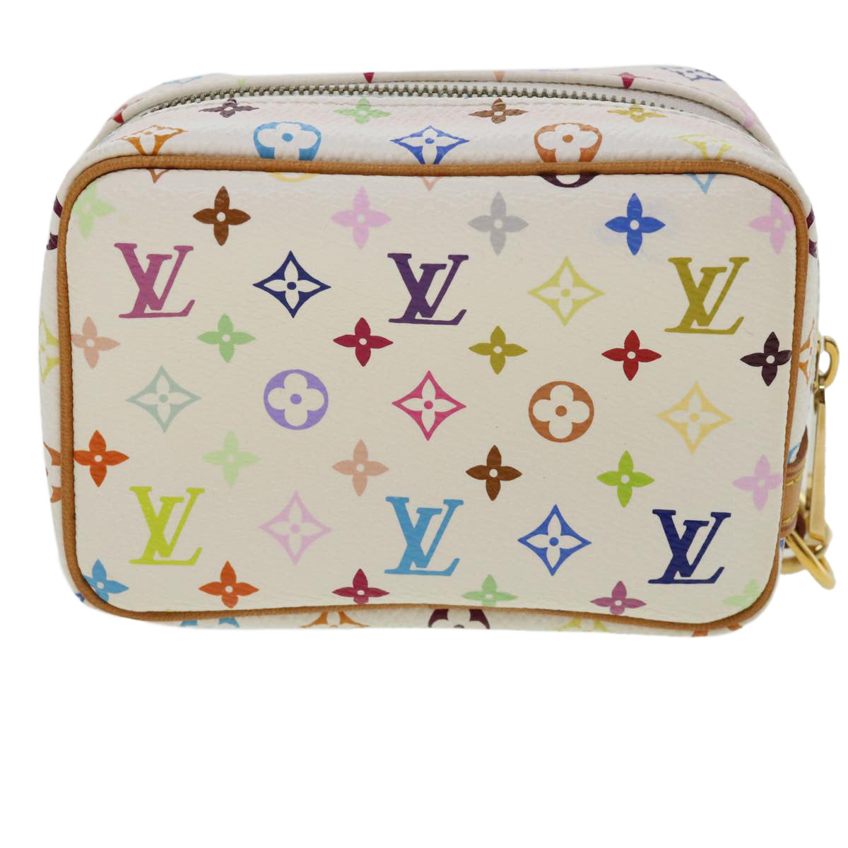 LOUIS VUITTON Monogram Multicolor Trousse Wapity Pouch White M58033 Auth am3638 - 0