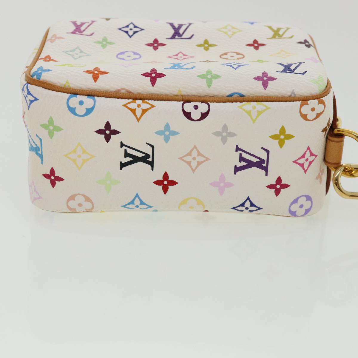 LOUIS VUITTON Monogram Multicolor Trousse Wapity Pouch White M58033 Auth am3638