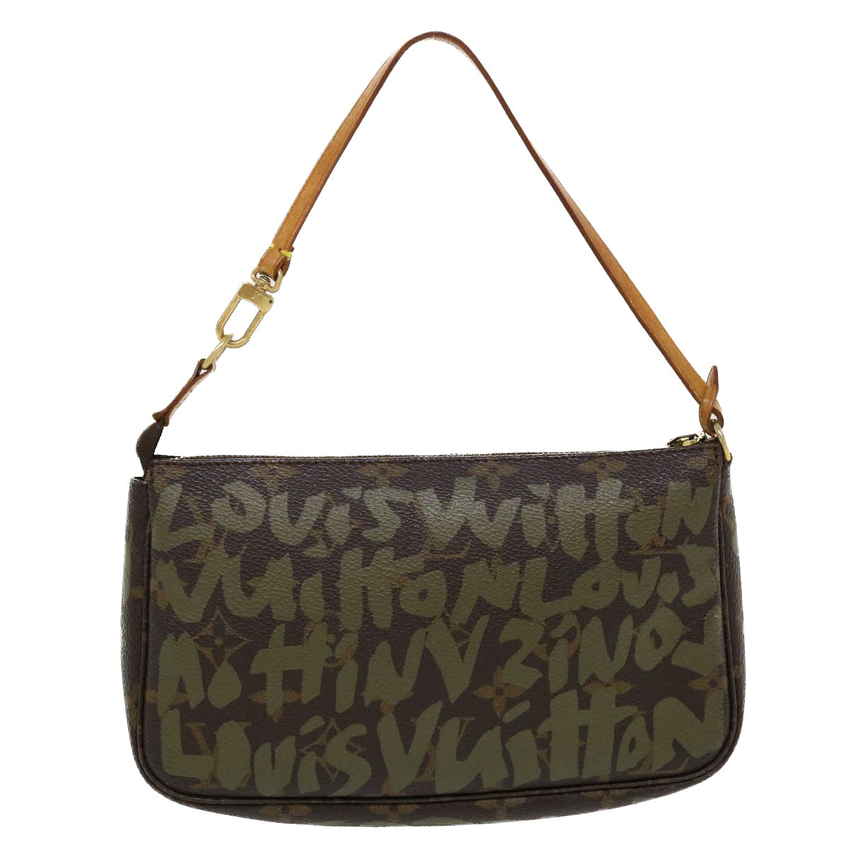 LOUIS VUITTON Monogram Graffiti Pochette Accessoires Pouch M92191 LV Auth am3656