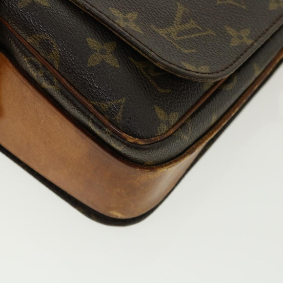 LOUIS VUITTON Monogram Cartouchiere MM Shoulder Bag M51253 LV Auth am3671