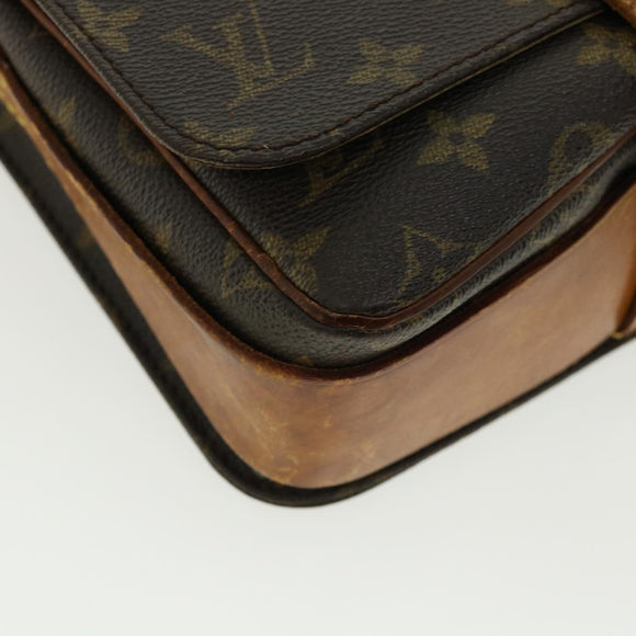 LOUIS VUITTON Monogram Cartouchiere MM Shoulder Bag M51253 LV Auth am3671