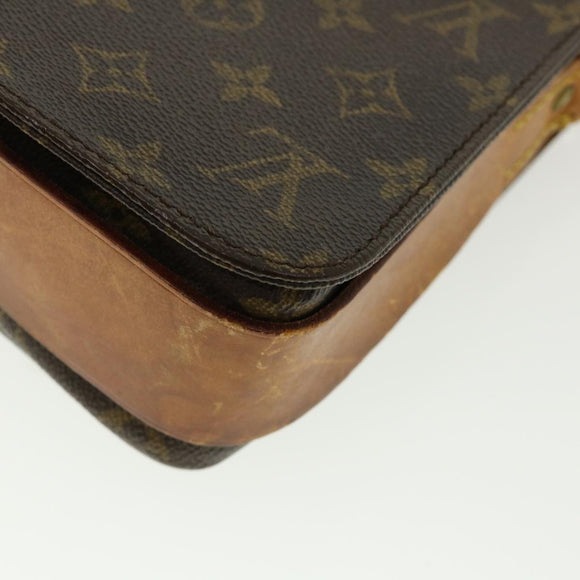 LOUIS VUITTON Monogram Cartouchiere MM Shoulder Bag M51253 LV Auth am3671