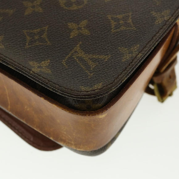 LOUIS VUITTON Monogram Cartouchiere MM Shoulder Bag M51253 LV Auth am3671