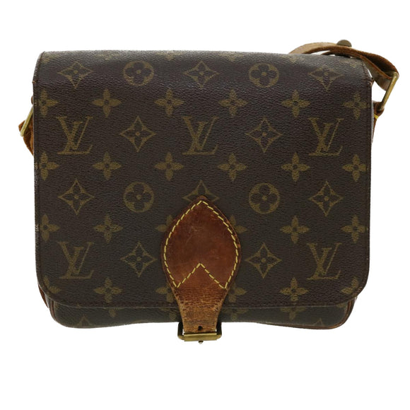 LOUIS VUITTON Monogram Cartouchiere MM Shoulder Bag M51253 LV Auth am3671