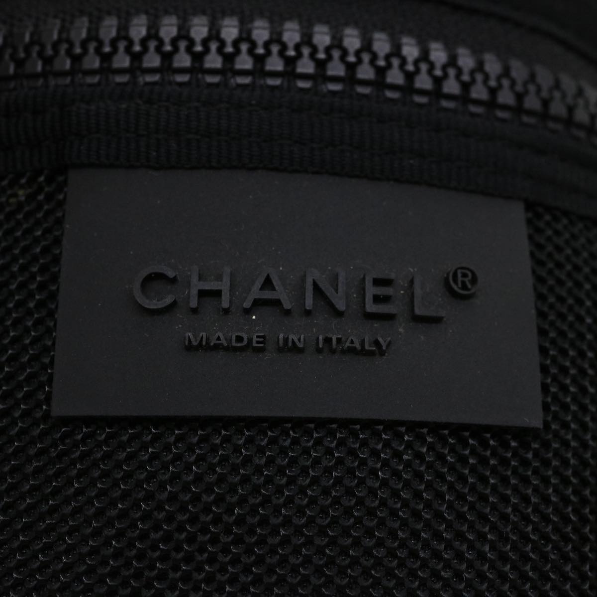 CHANEL Chanel sports Shoulder Bag Nylon White CC Auth am3677