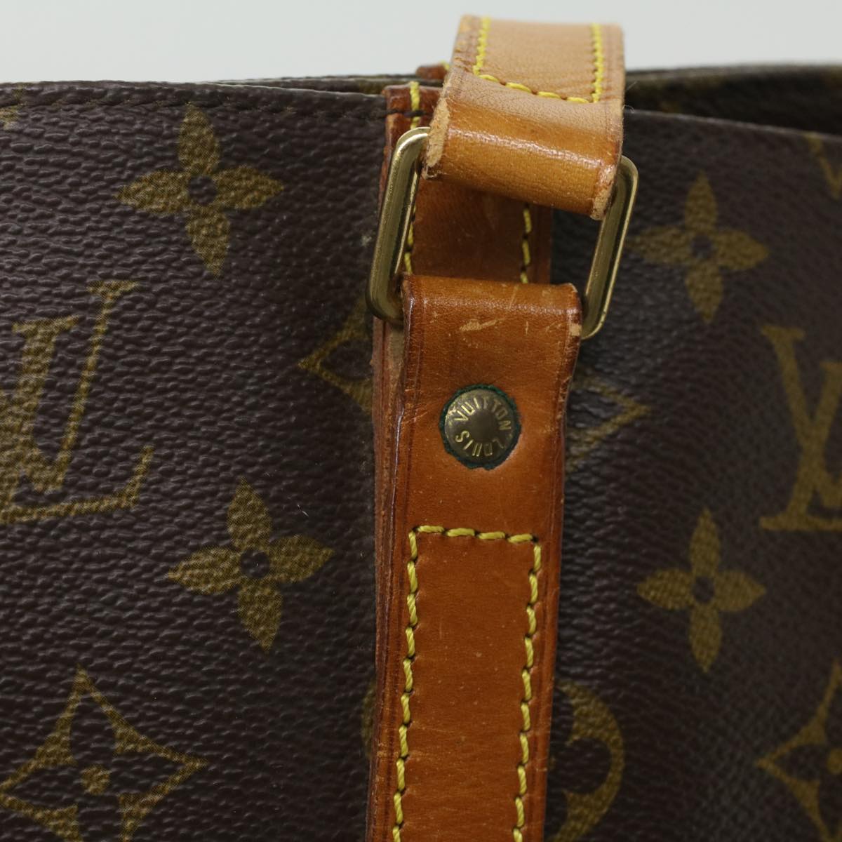 LOUIS VUITTON Monogram Sac Shopping Tote Bag M51108 LV Auth am3683