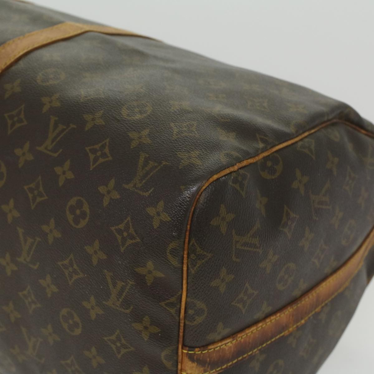 LOUIS VUITTON Monogram Keepall Bandouliere 55 Boston Bag M41414 LV Auth am3736