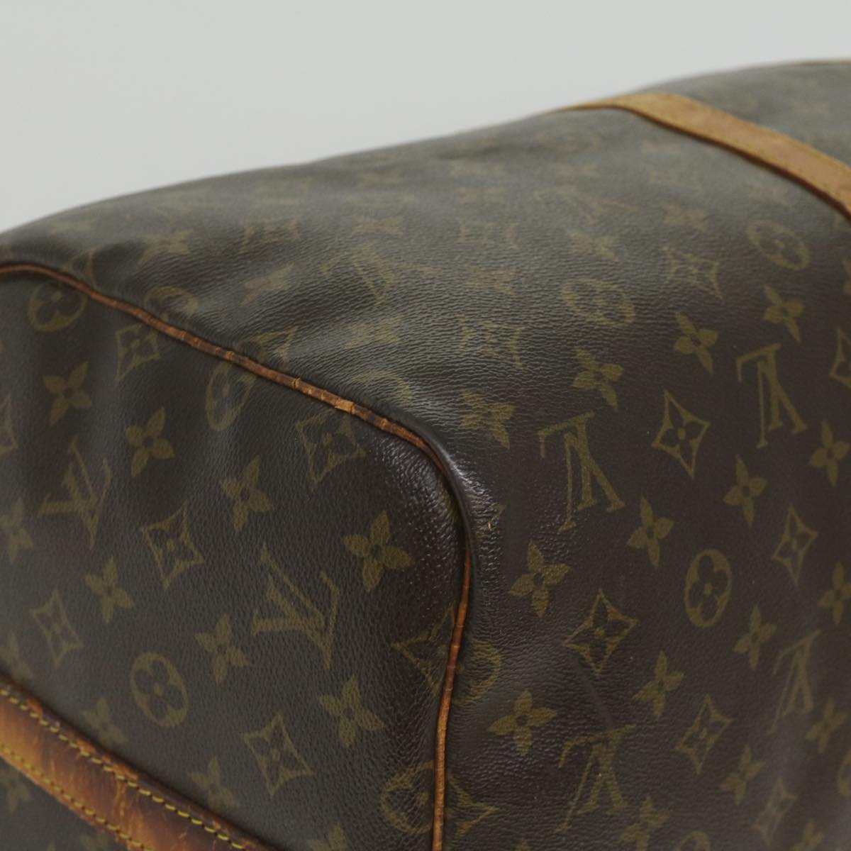 LOUIS VUITTON Monogram Keepall Bandouliere 55 Boston Bag M41414 LV Auth am3736