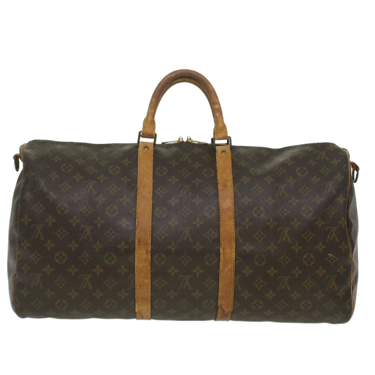 LOUIS VUITTON Monogram Keepall Bandouliere 55 Boston Bag M41414 LV Auth am3736