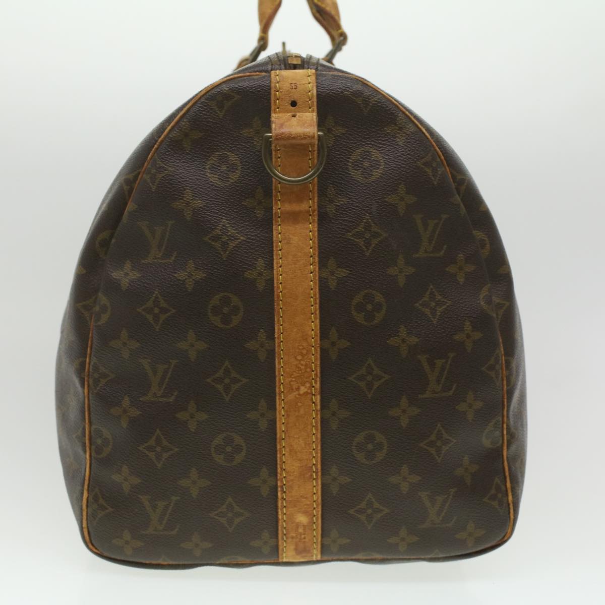 LOUIS VUITTON Monogram Keepall Bandouliere 55 Boston Bag M41414 LV Auth am3736