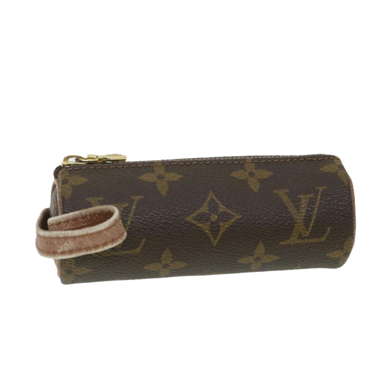 LOUIS VUITTON Monogram Etui 3 Ball de Golf Pouch M58249 LV Auth am3744