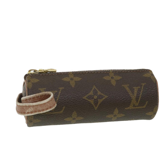 LOUIS VUITTON Monogram Etui 3 Ball de Golf Pouch M58249 LV Auth am3744