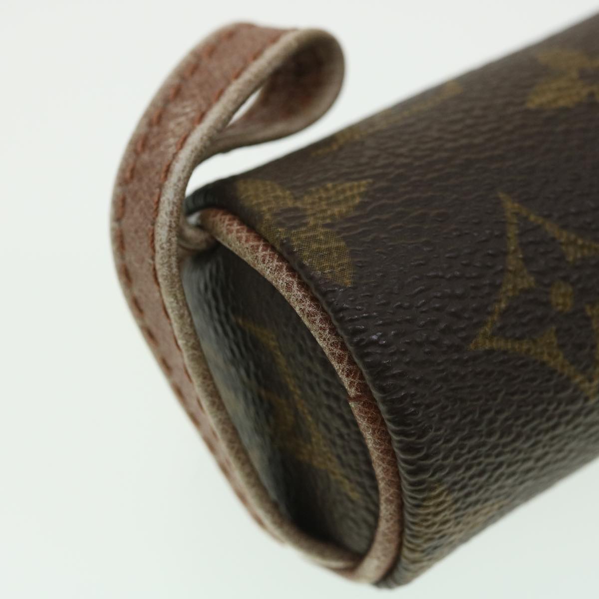 LOUIS VUITTON Monogram Etui 3 Ball de Golf Pouch M58249 LV Auth am3744