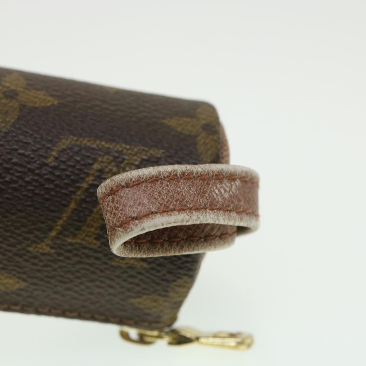 LOUIS VUITTON Monogram Etui 3 Ball de Golf Pouch M58249 LV Auth am3744