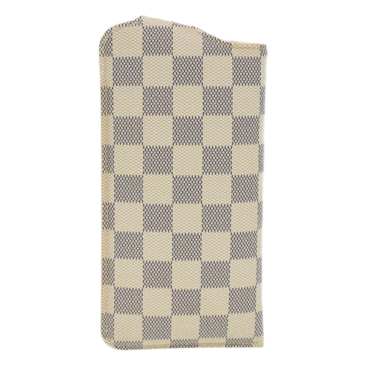 LOUIS VUITTON Damier Azur Etui A Lunettes MM Glasses Case N60025 LV Auth am3770