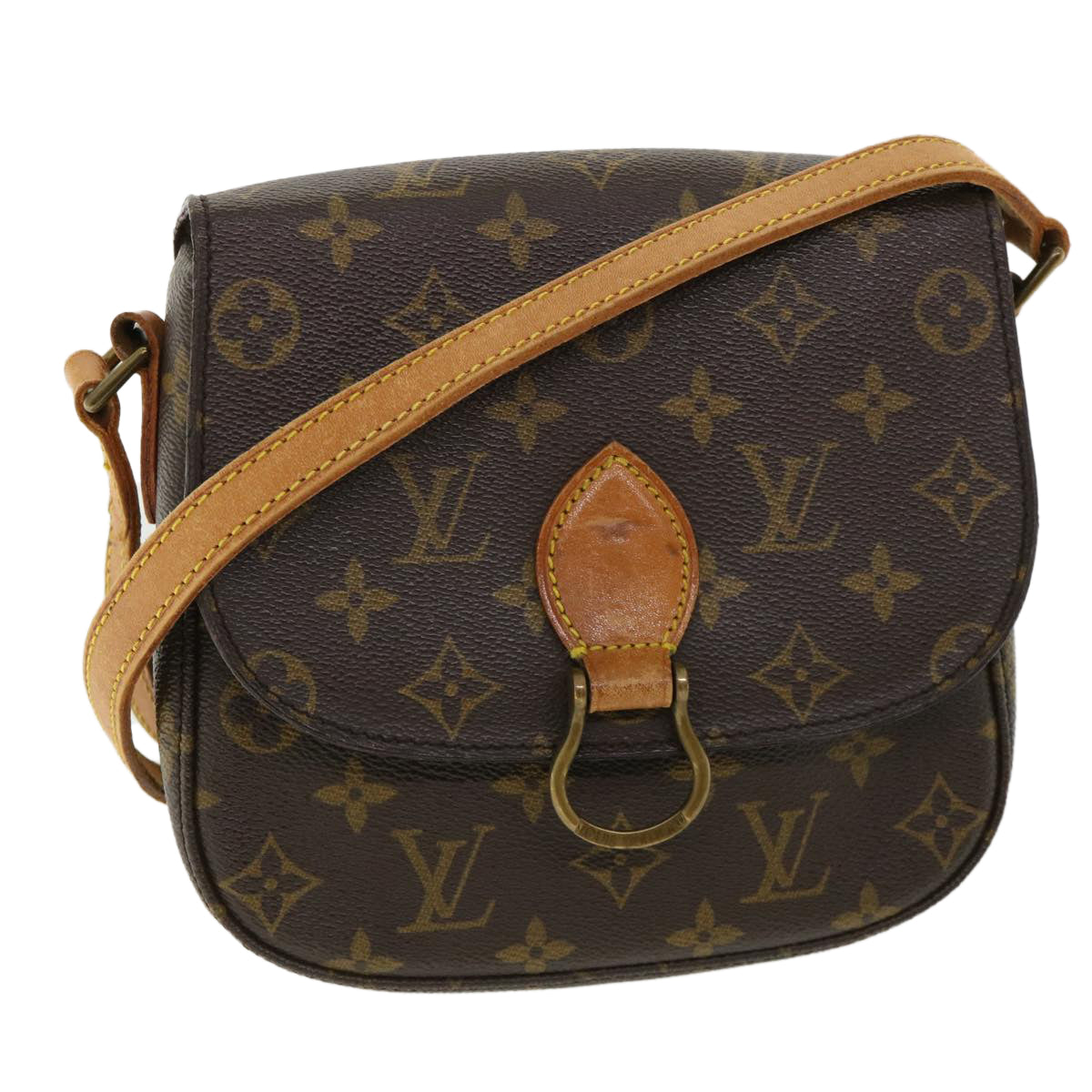 LOUIS VUITTON Monogram Saint Cloud MM Shoulder Bag M51243 LV Auth am3781