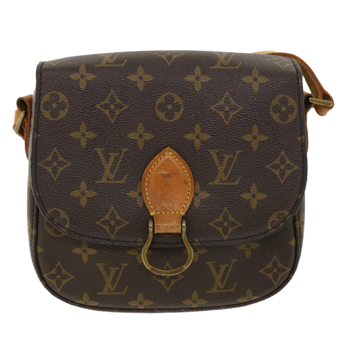 LOUIS VUITTON Monogram Saint Cloud MM Shoulder Bag M51243 LV Auth am3781