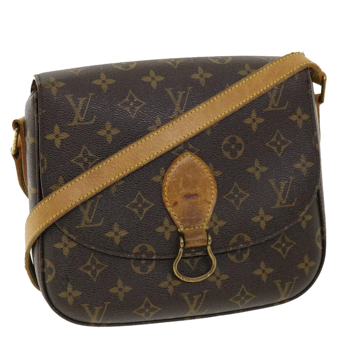 LOUIS VUITTON Monogram Saint Cloud GM Shoulder Bag M51242 LV Auth am3784