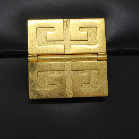 GIVENCHY Shoulder Bag Leather 2way Black Auth am3821