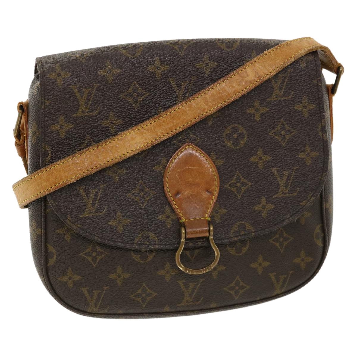 LOUIS VUITTON Monogram Saint Cloud GM Shoulder Bag M51242 LV Auth am3845